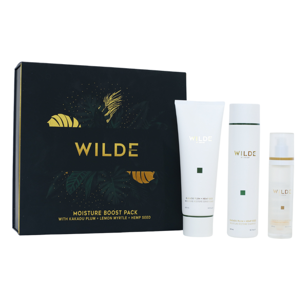 WILDE Moisture Boost Pack - WILDE Salon professional haircare australia natural ingredients hair tools styling products 